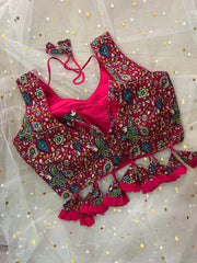 Vibrant Floral Print Blouse with Ruffled Hem - IMG_8152