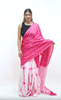 Carnation Pink Shibori X Bandhani Saree